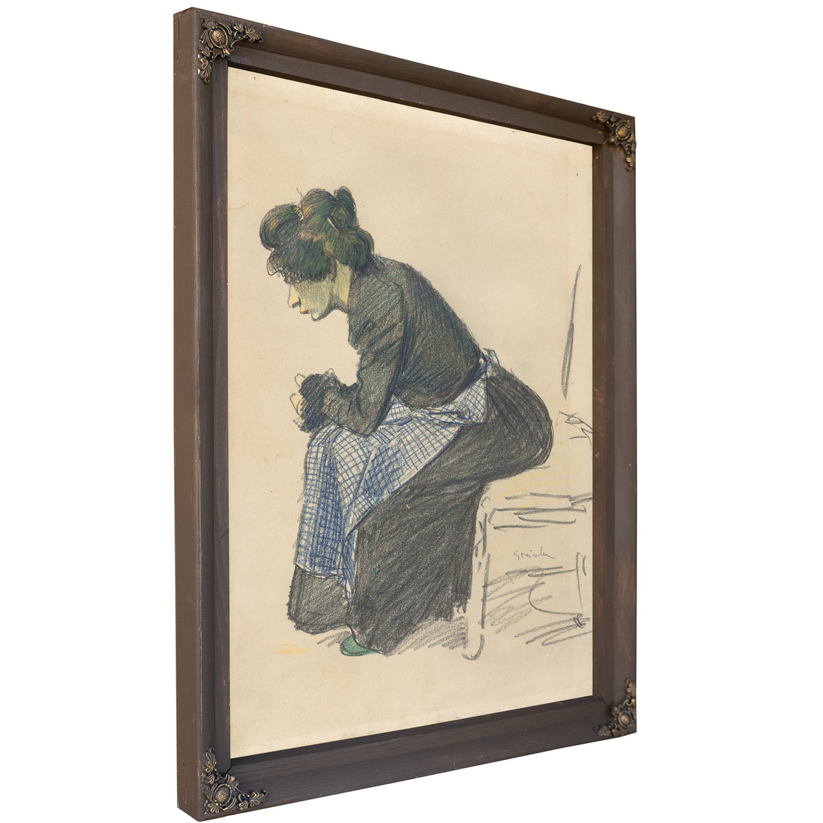 Study a Woman By Alexandre Steinlen