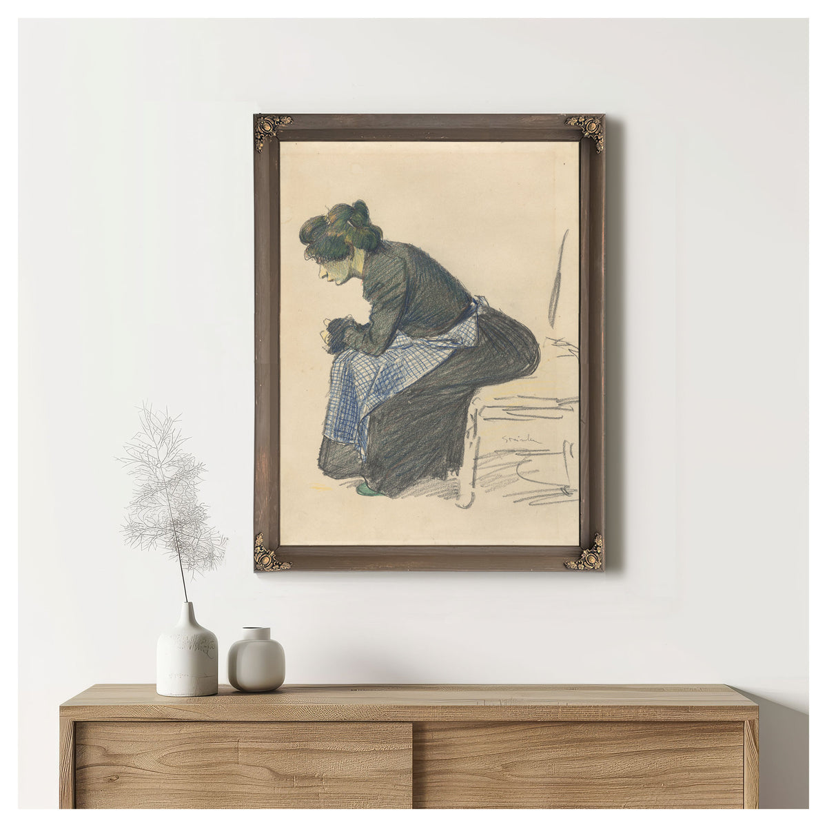 Study a Woman By Alexandre Steinlen