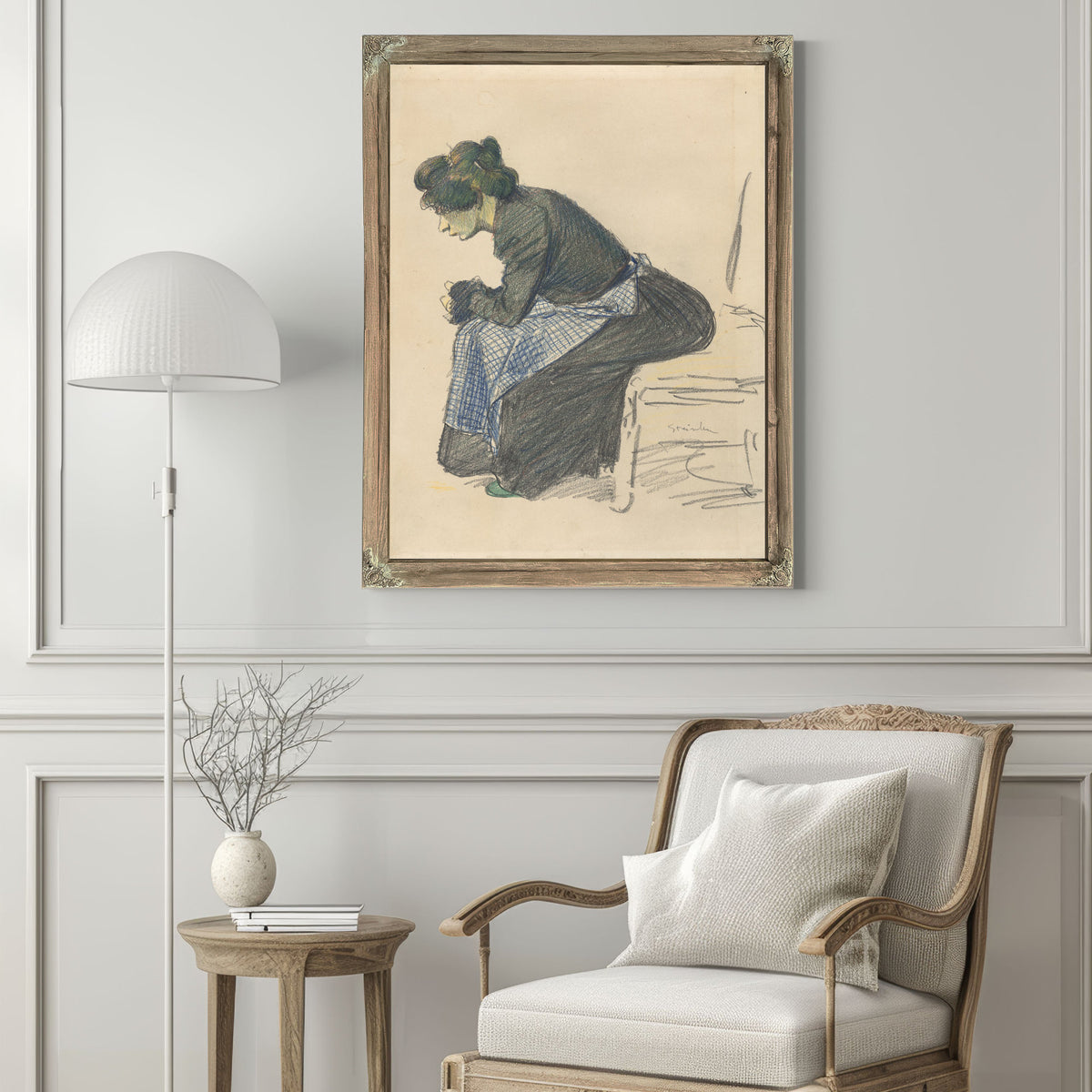 Study a Woman By Alexandre Steinlen
