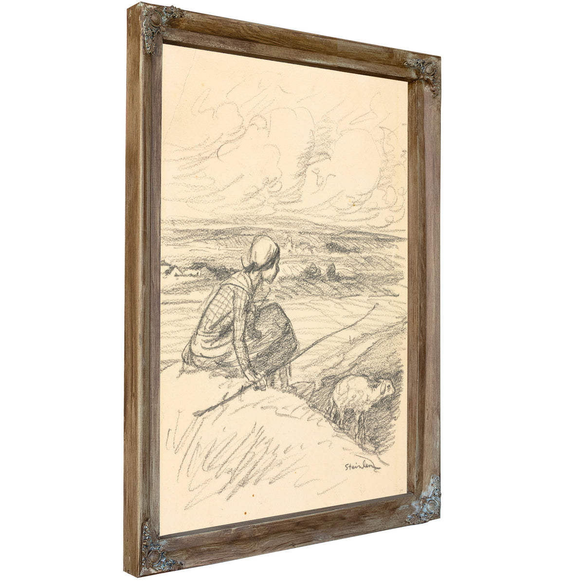 The Shepherdess Fourth Quarter Th By Alexandre Steinlen