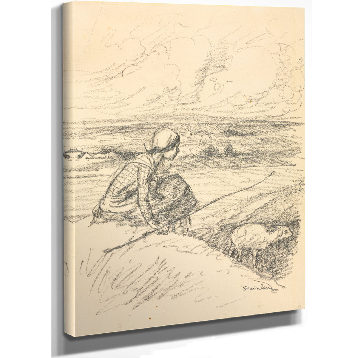 The Shepherdess Fourth Quarter Th By Alexandre Steinlen