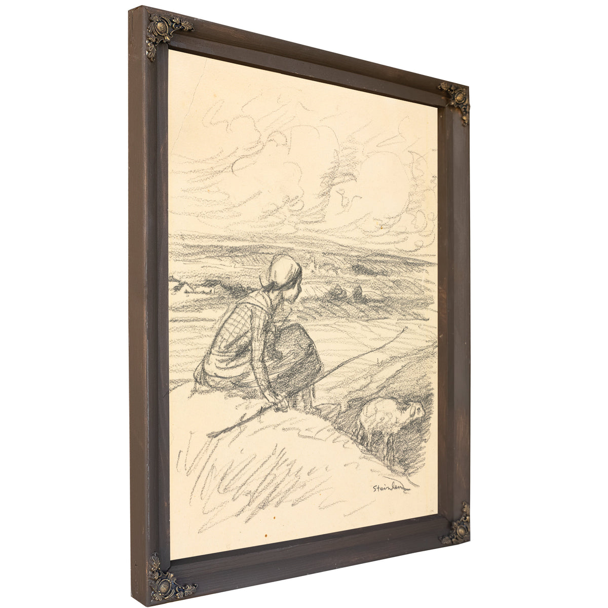 The Shepherdess Fourth Quarter Th By Alexandre Steinlen