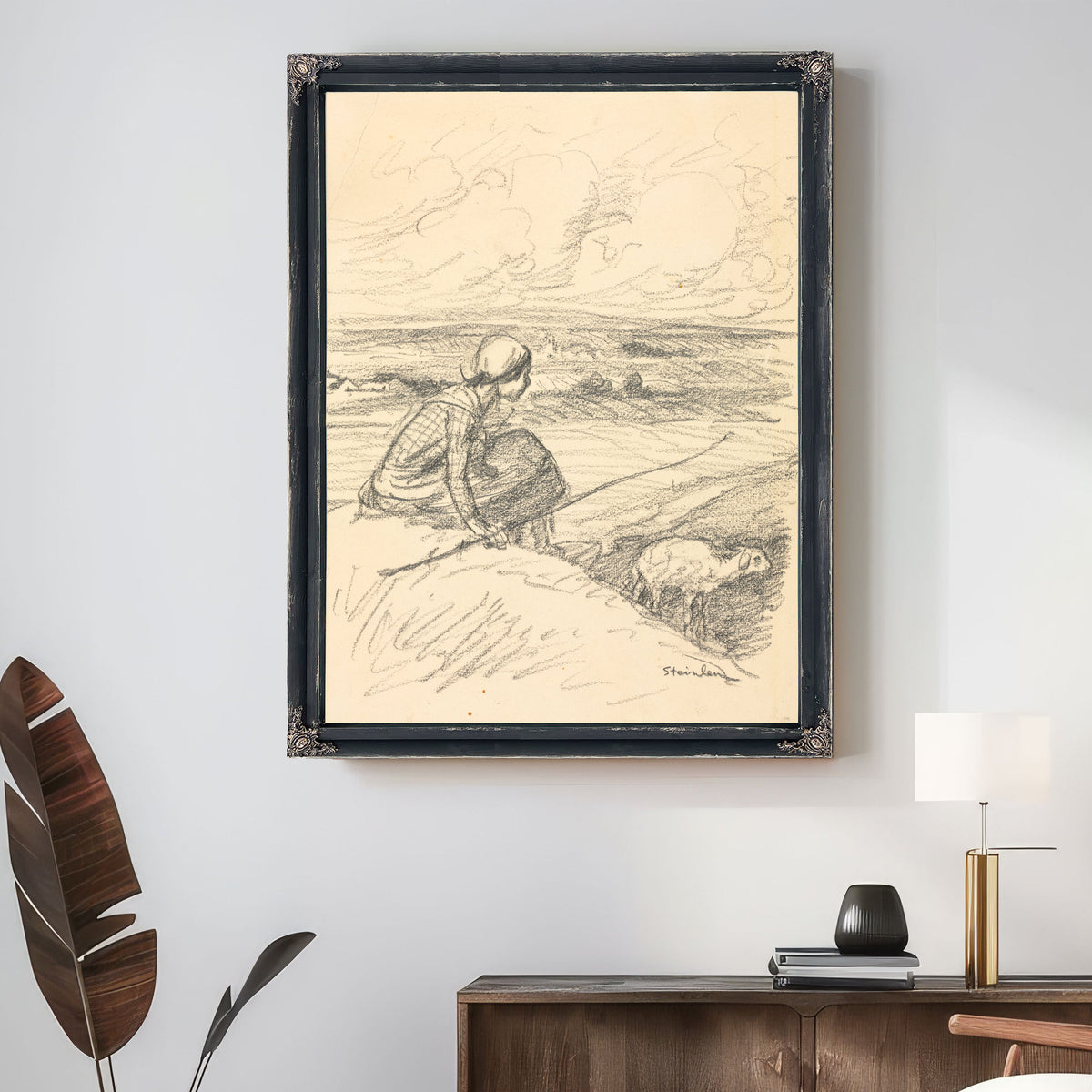 The Shepherdess Fourth Quarter Th By Alexandre Steinlen