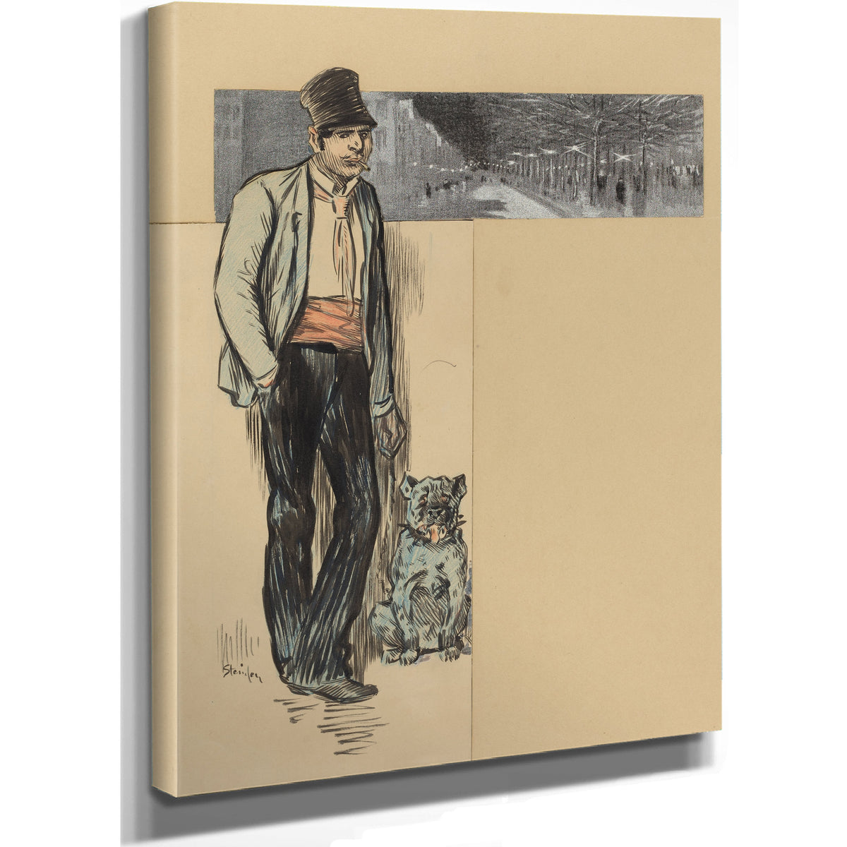 To Village By Alexandre Steinlen