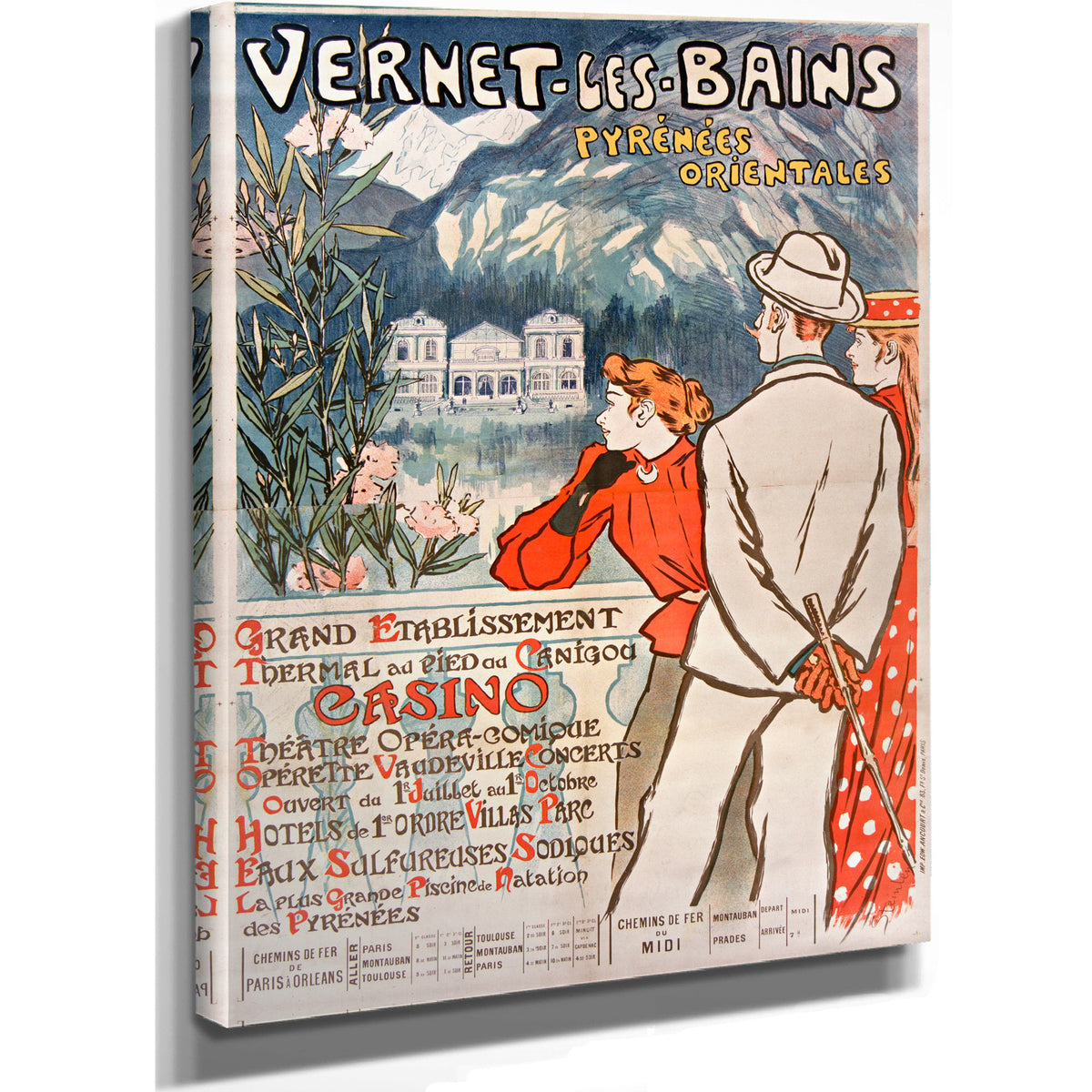 Vernet Les Bains Pyrenees Orientales By Alexandre Steinlen