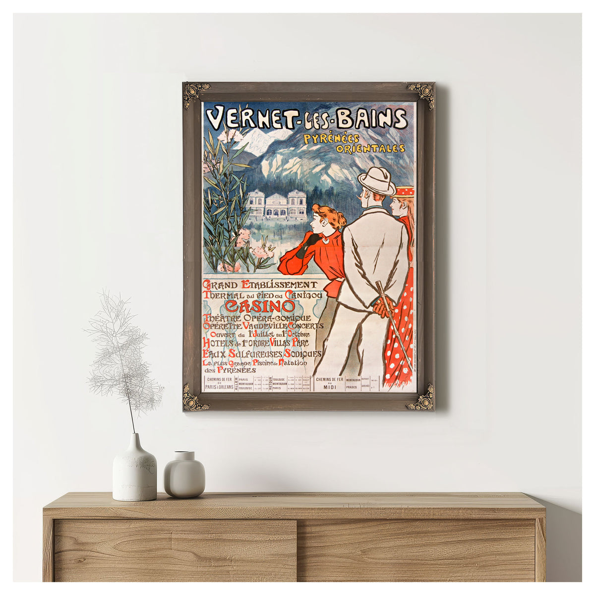 Vernet Les Bains Pyrenees Orientales By Alexandre Steinlen
