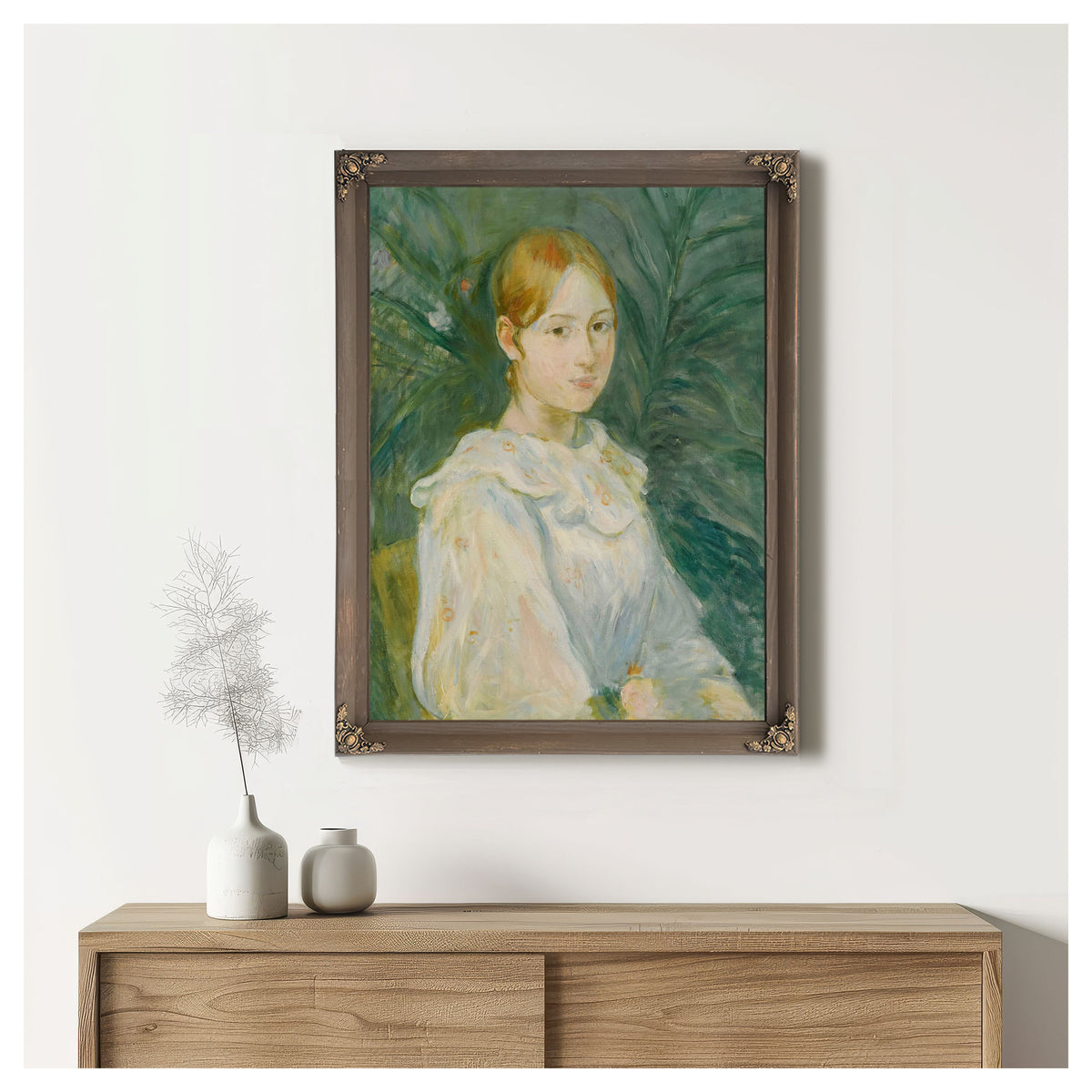 Alice Gamby En Buste by Berthe Morisot