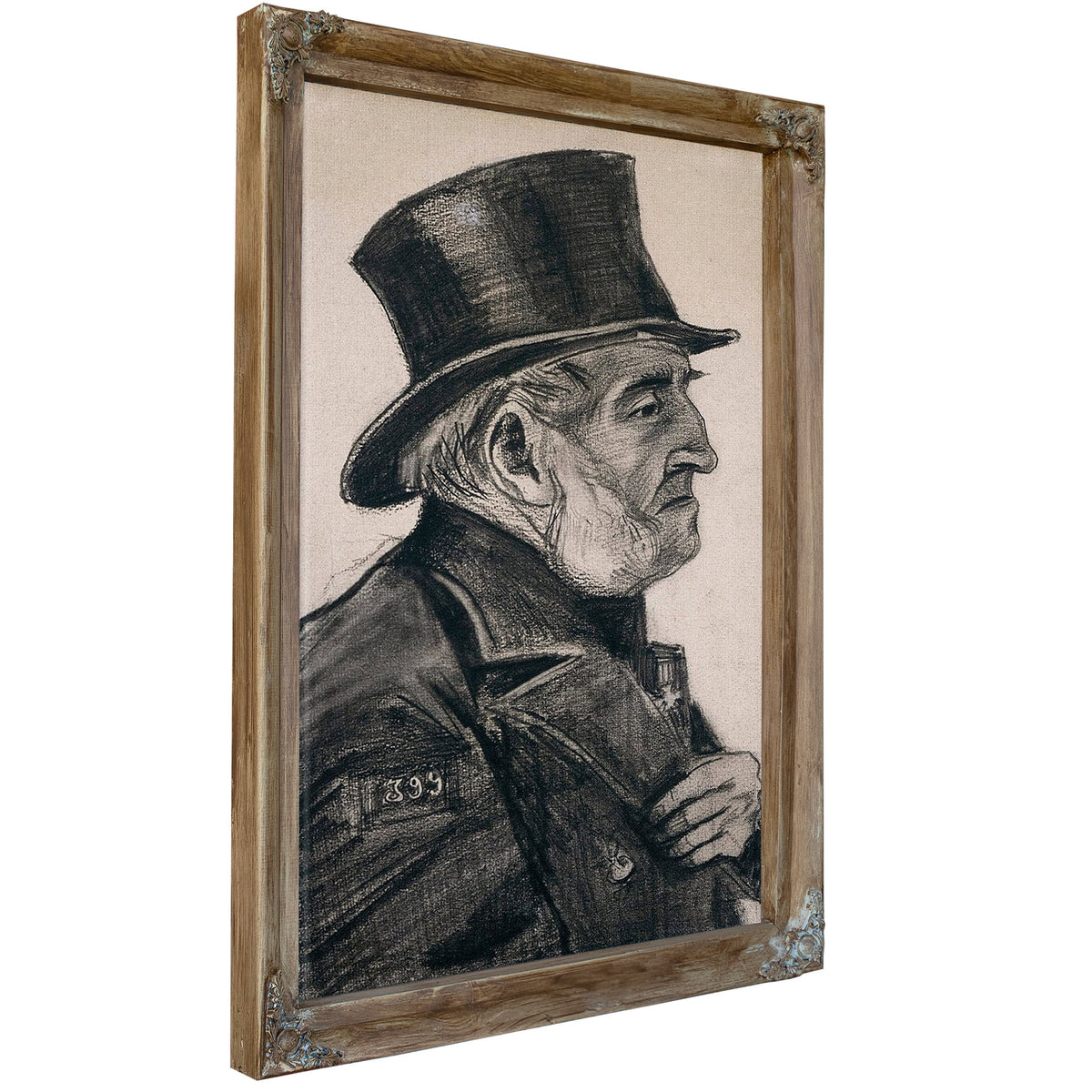 Almshouse Man In Top Hat By Vincent Van Gogh