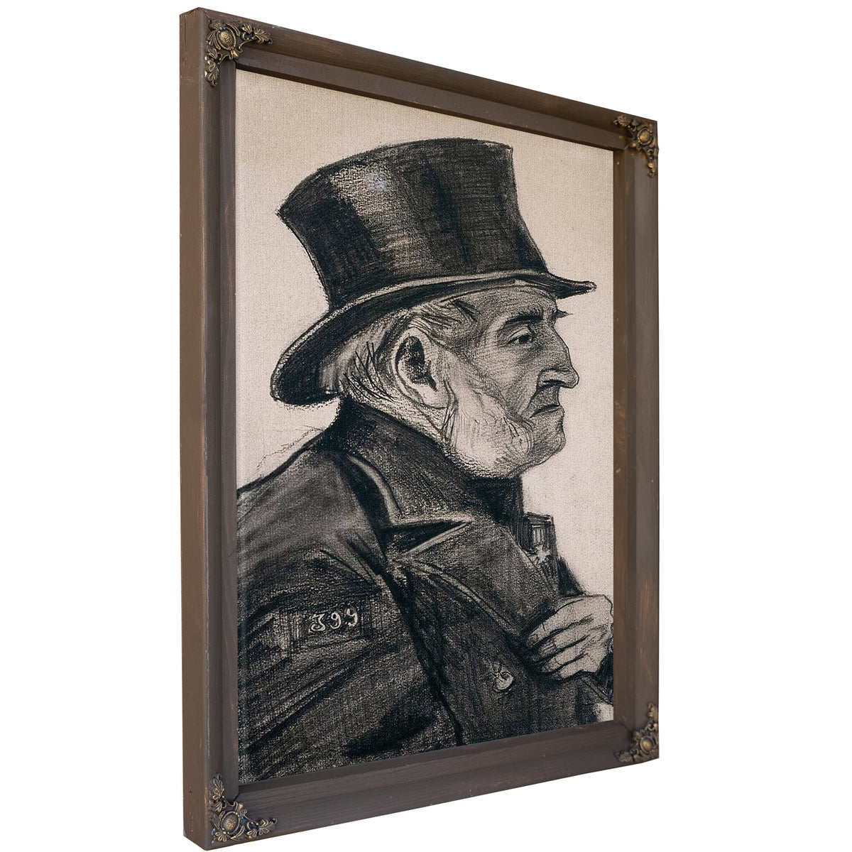 Almshouse Man In Top Hat By Vincent Van Gogh
