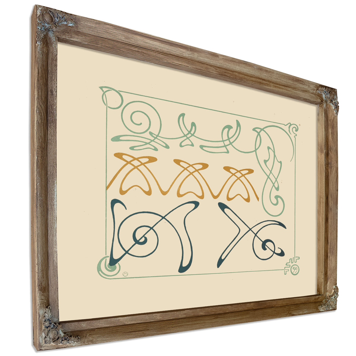 Abstract Design Based Arabesques 1900 By Alphonse Mucha
