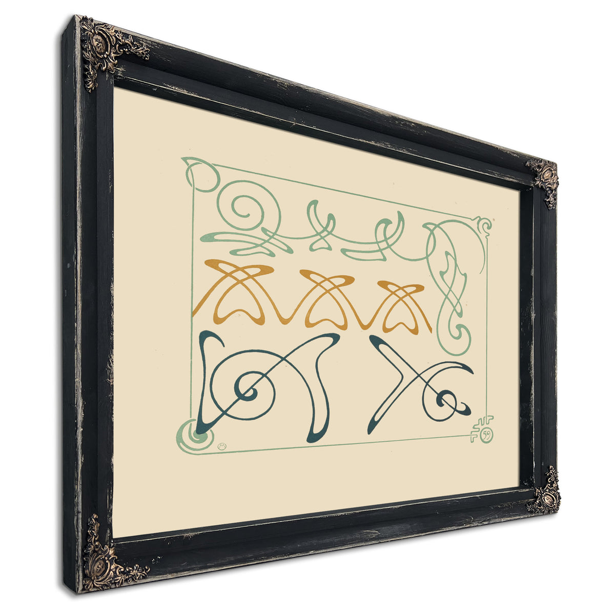 Abstract Design Based Arabesques 1900 By Alphonse Mucha