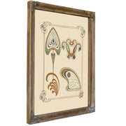 Abstract Design Based Wings Leaf By Alphonse Mucha