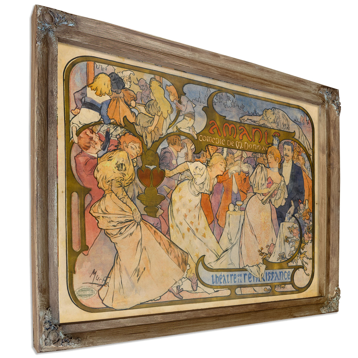 Amants 1895 By Alphonse Mucha