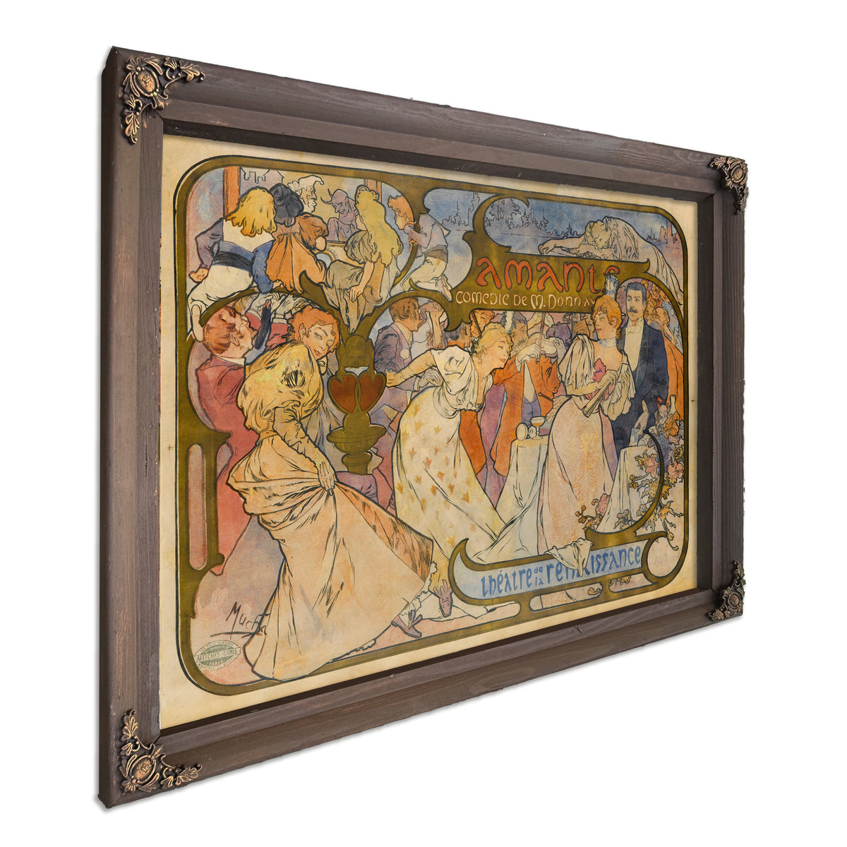Amants 1895 By Alphonse Mucha
