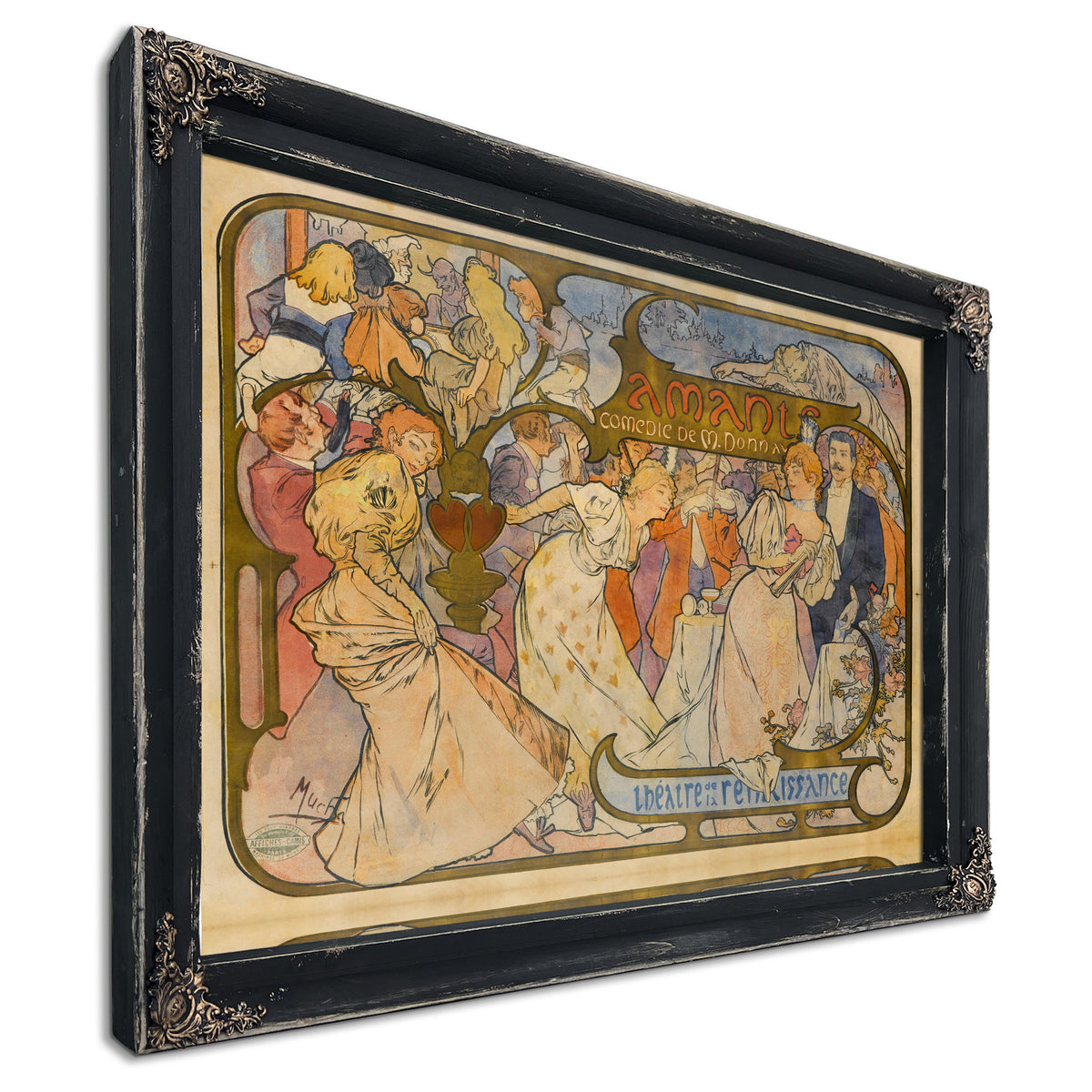Amants 1895 By Alphonse Mucha
