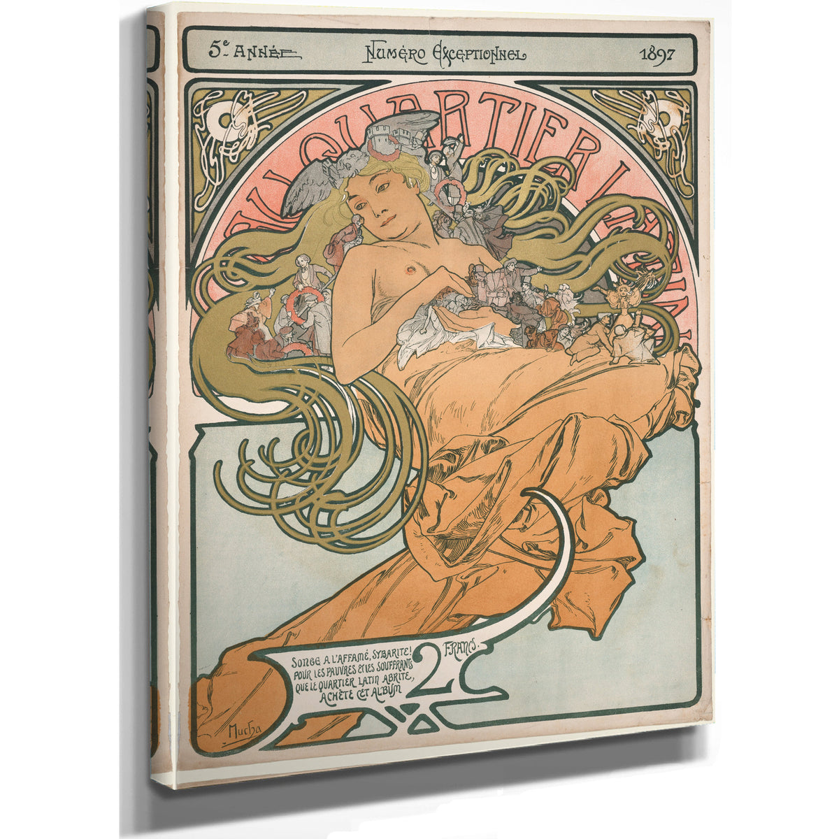 Au Quartier Latin 1897 By Alphonse Mucha