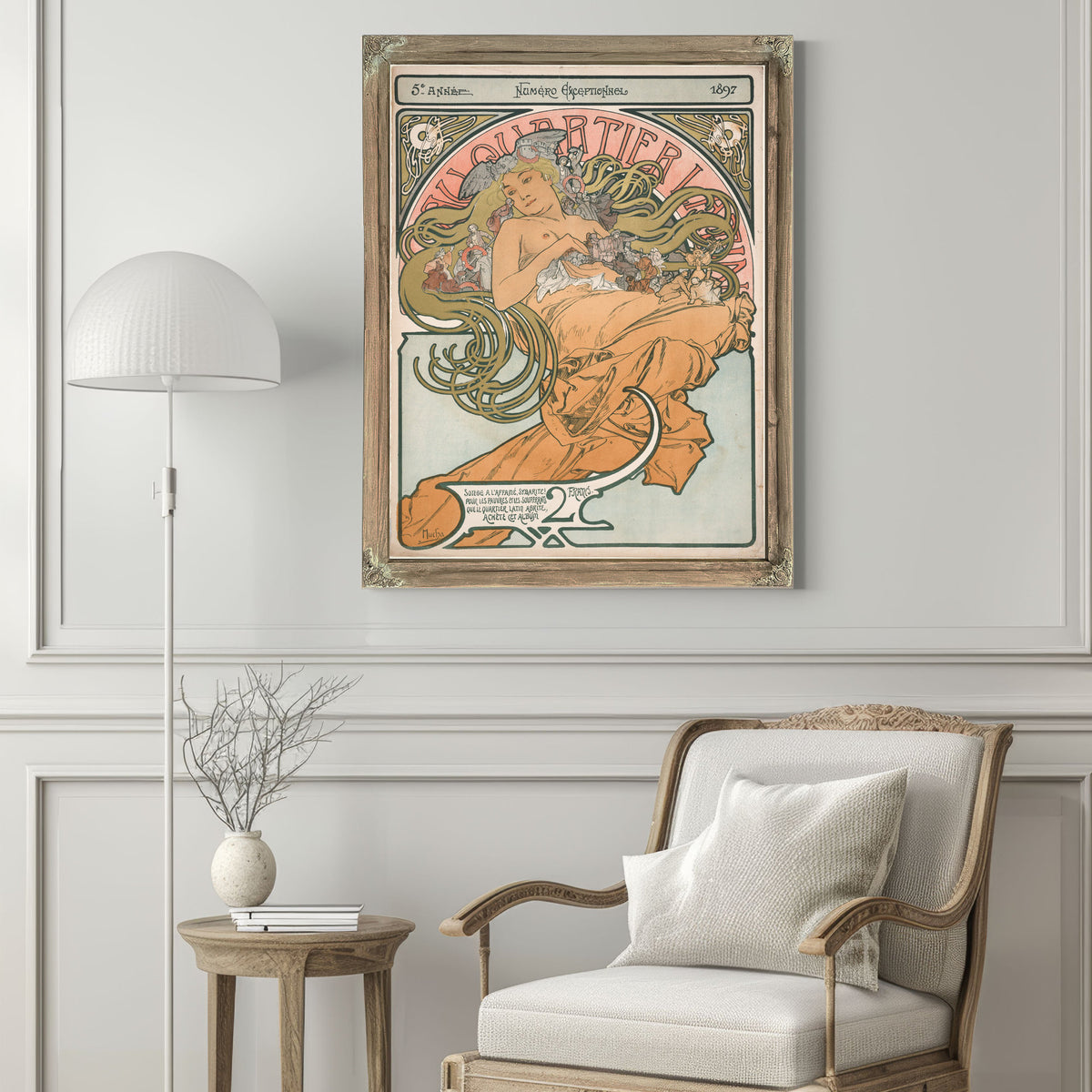 Au Quartier Latin 1897 By Alphonse Mucha