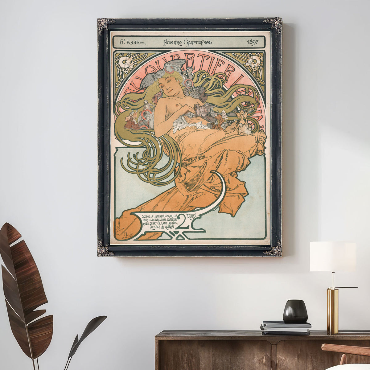 Au Quartier Latin 1897 By Alphonse Mucha