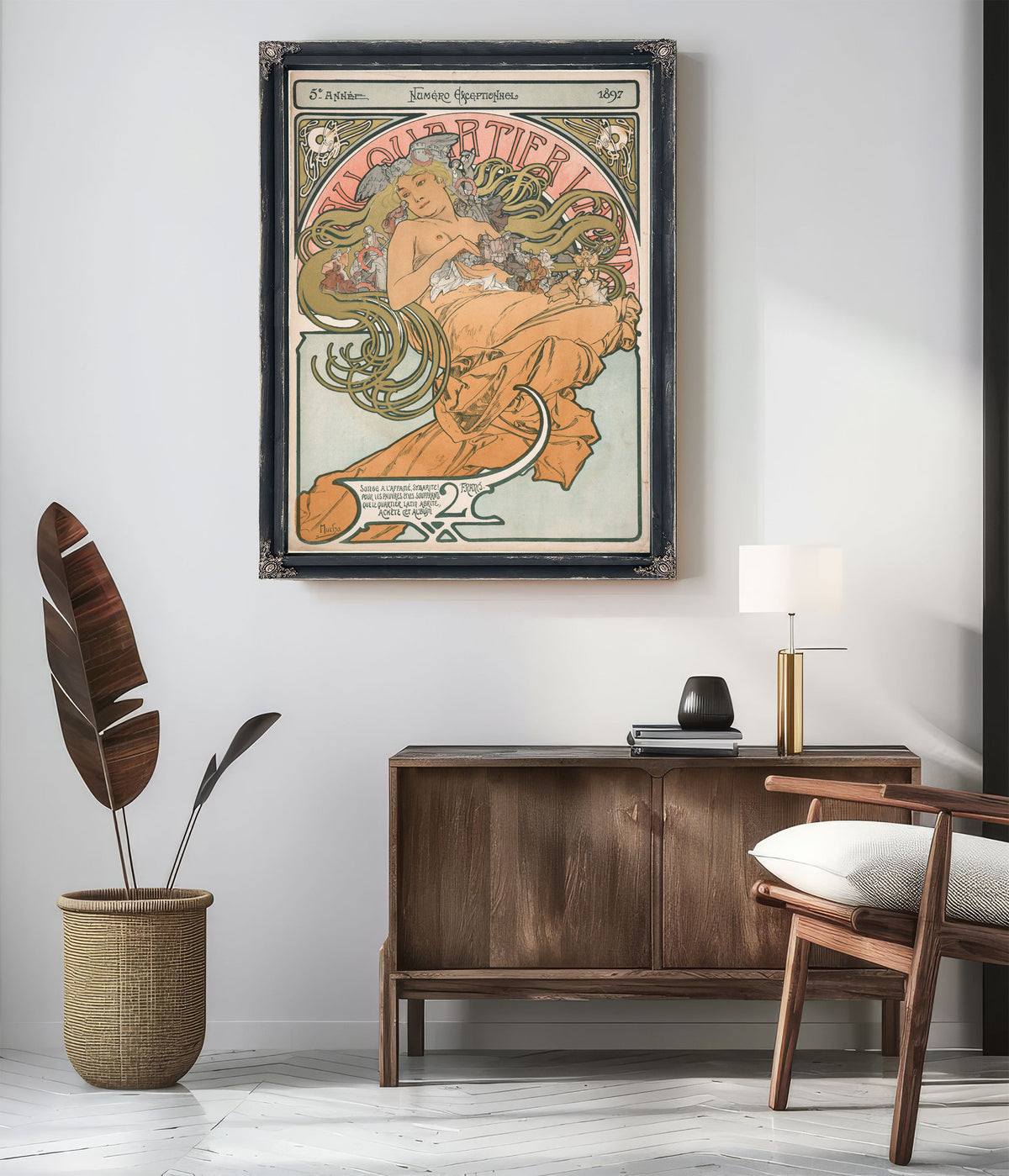 Au Quartier Latin 1897 By Alphonse Mucha