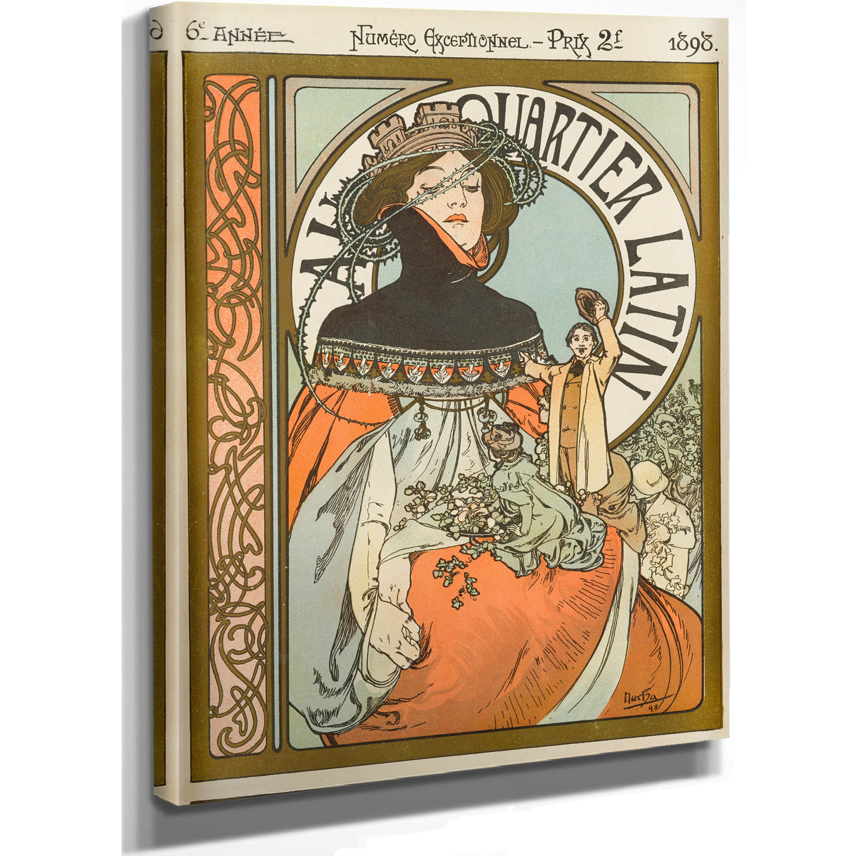 Au Quartier Latin By Alphonse Mucha