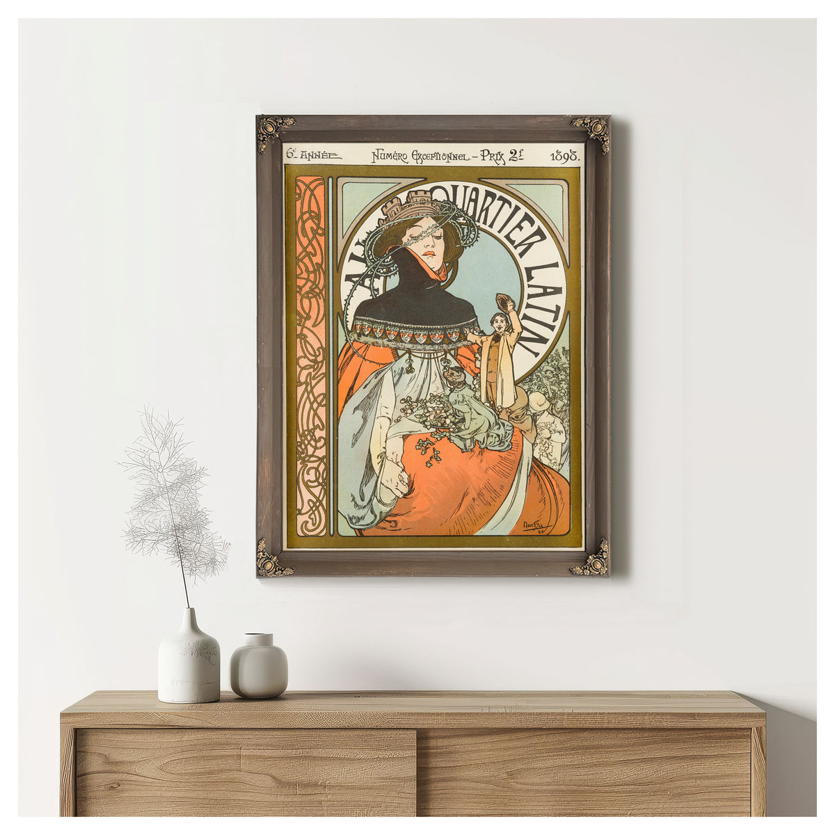 Au Quartier Latin By Alphonse Mucha