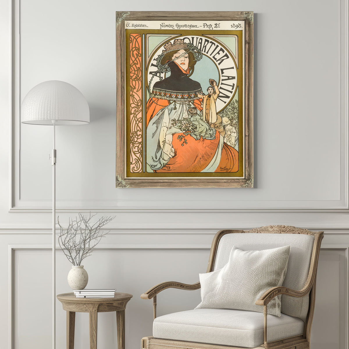 Au Quartier Latin By Alphonse Mucha