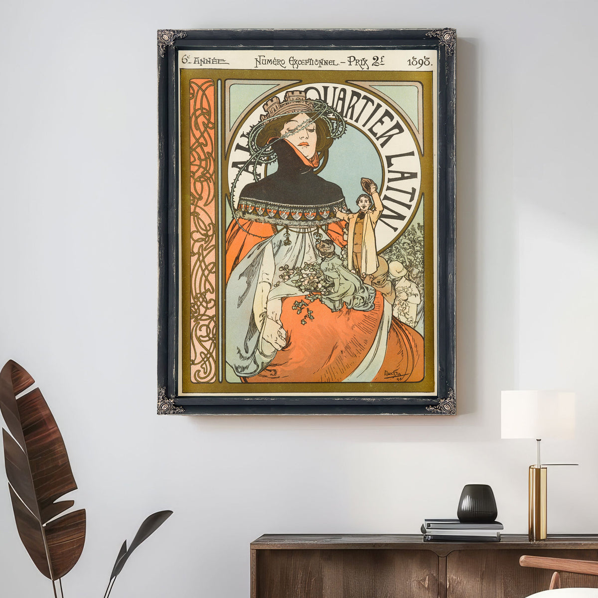 Au Quartier Latin By Alphonse Mucha