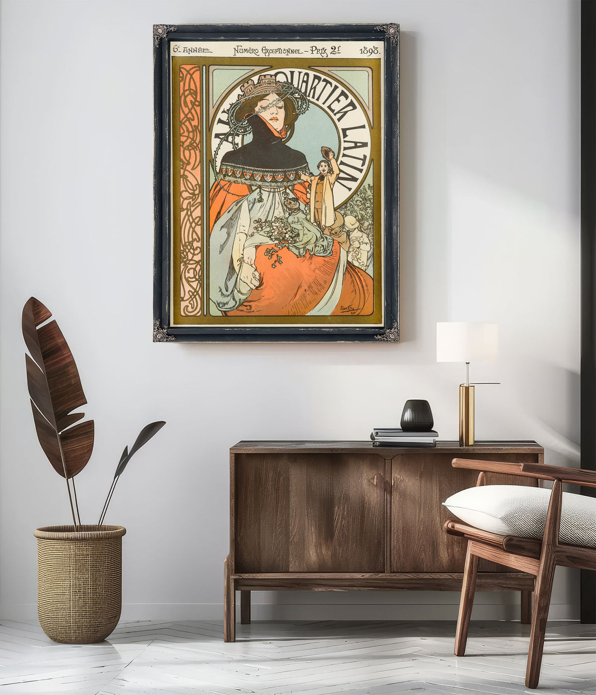 Au Quartier Latin By Alphonse Mucha