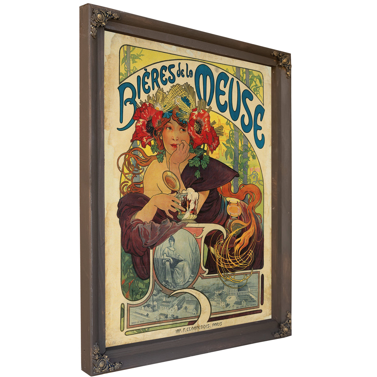 Bieres de la Meuse 1897 By Alphonse Mucha