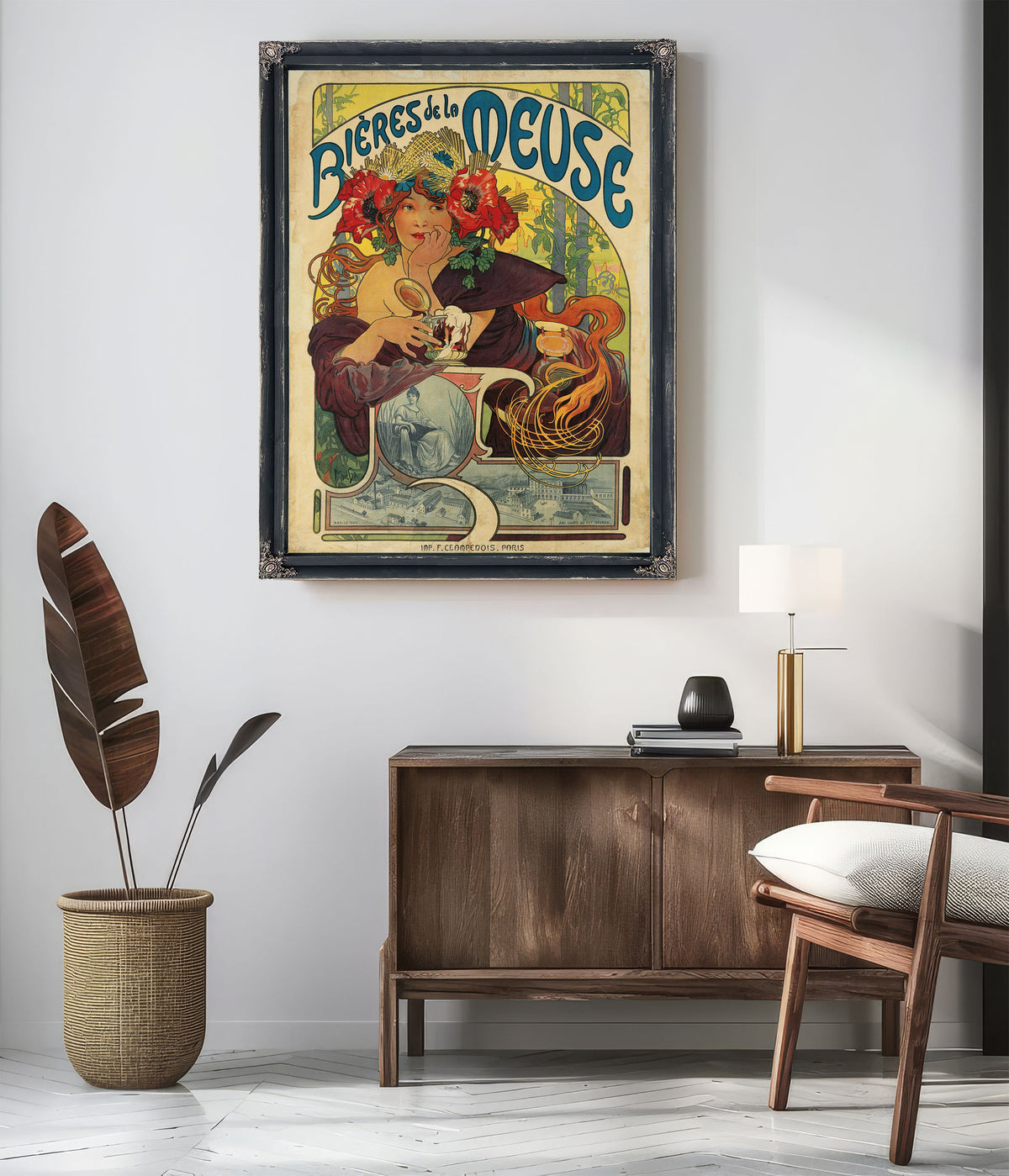 Bieres de la Meuse 1897 By Alphonse Mucha