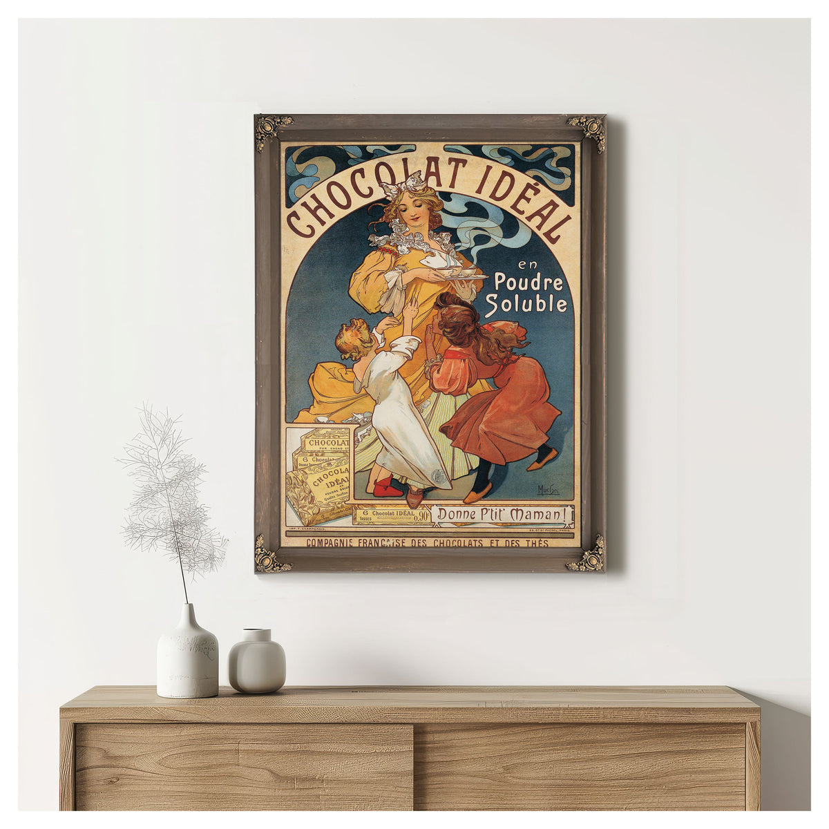Chocolat Ideal Before 1897 By Alphonse Mucha
