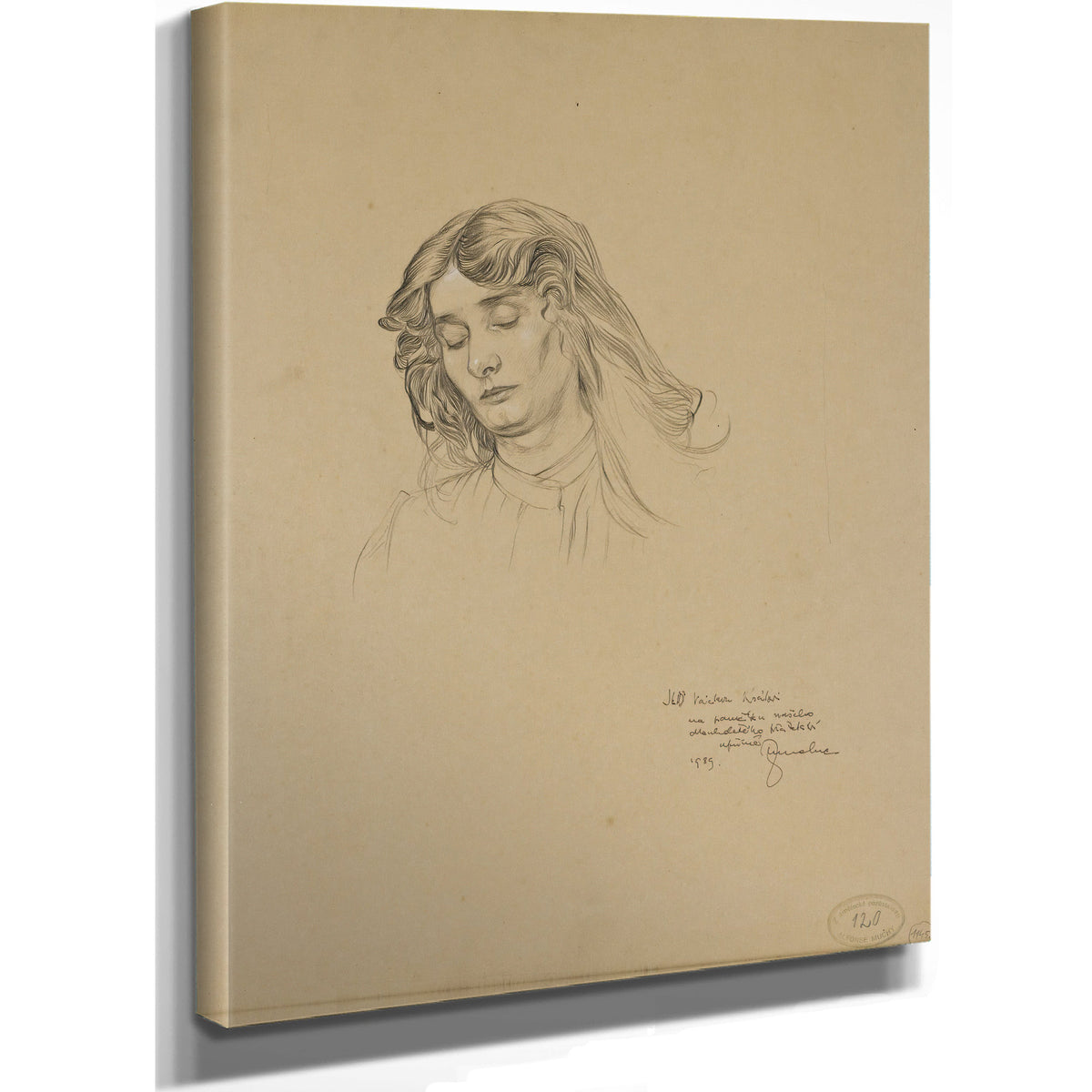 Czech Young Woman 1889 By Alphonse Mucha
