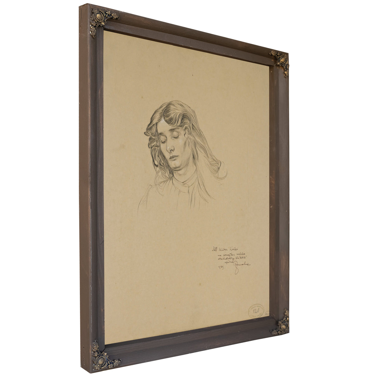 Czech Young Woman 1889 By Alphonse Mucha