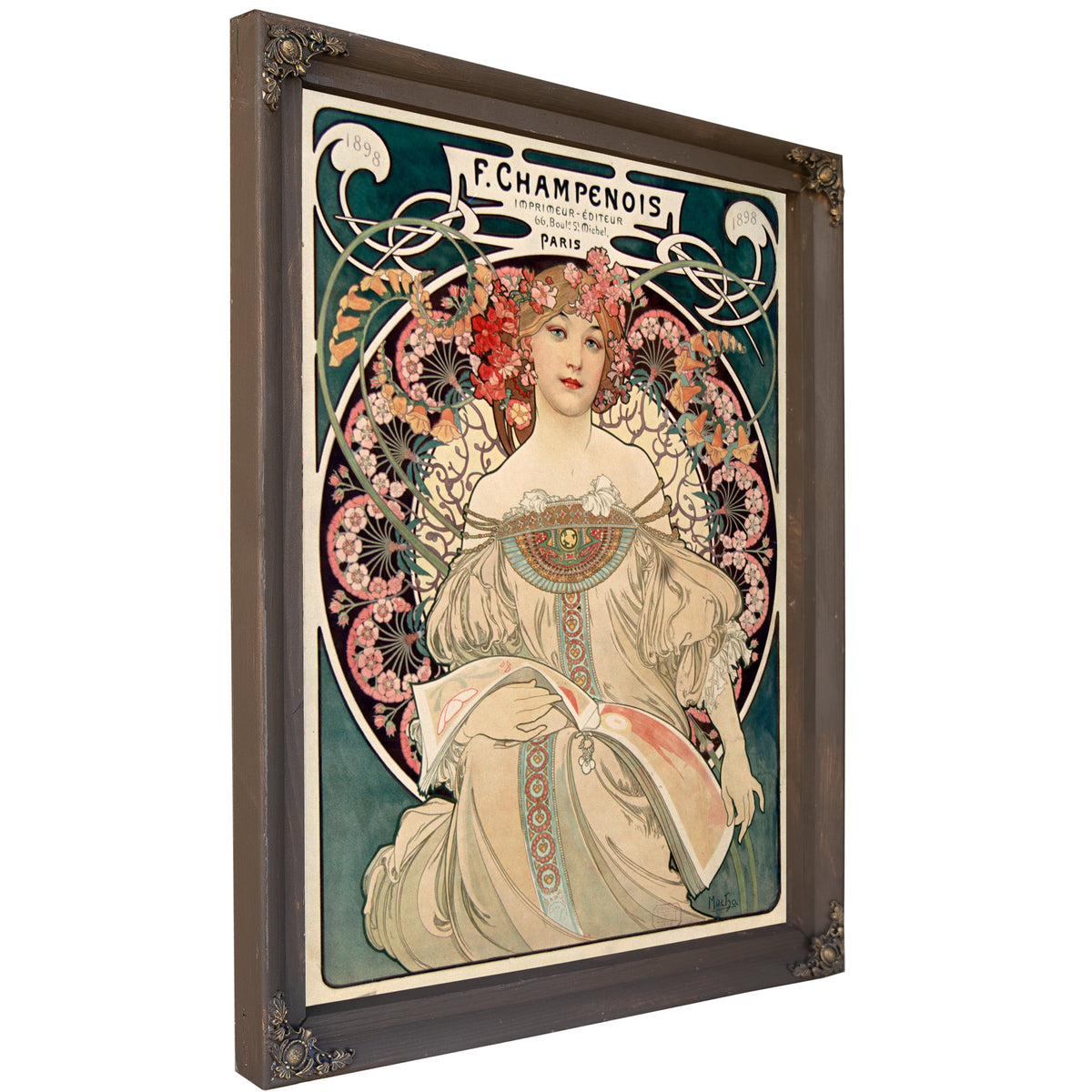 F Champenois Imprimeur Editeur 1898 By Alphonse Mucha
