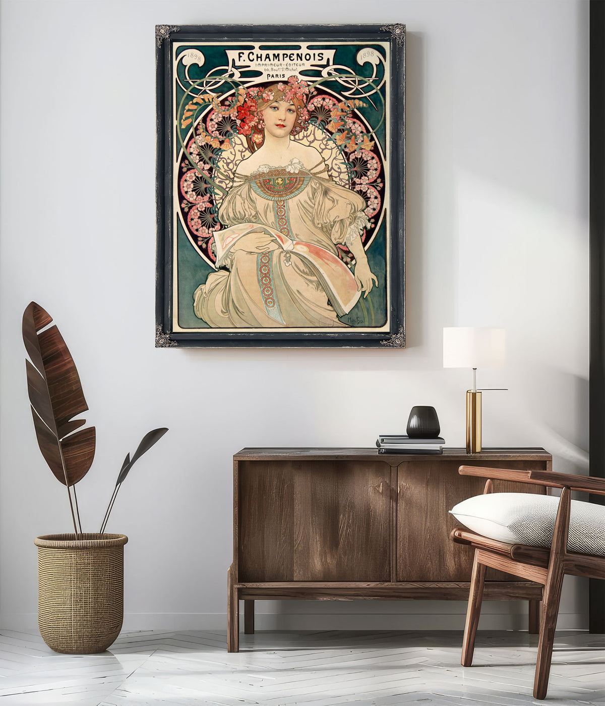 F Champenois Imprimeur Editeur 1898 By Alphonse Mucha