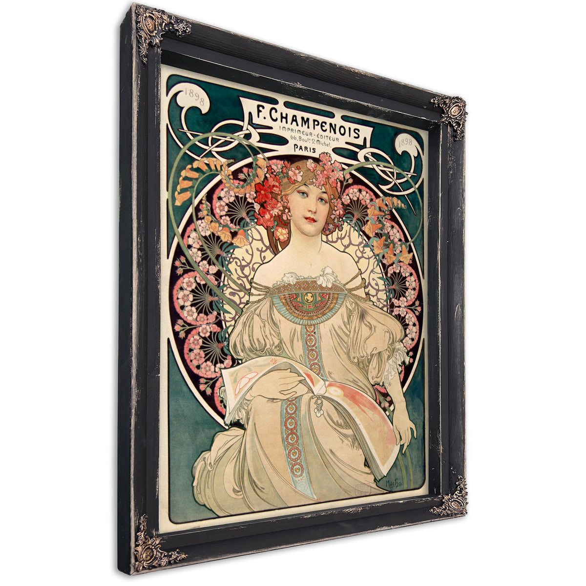 F Champenois Imprimeur Editeur 1898 By Alphonse Mucha
