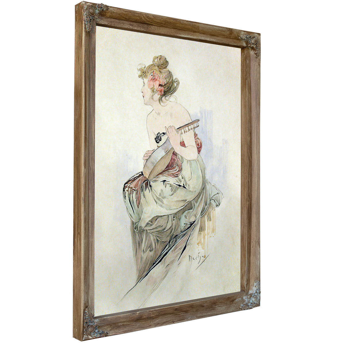 From Frontispiece le Pater By Alphonse Mucha