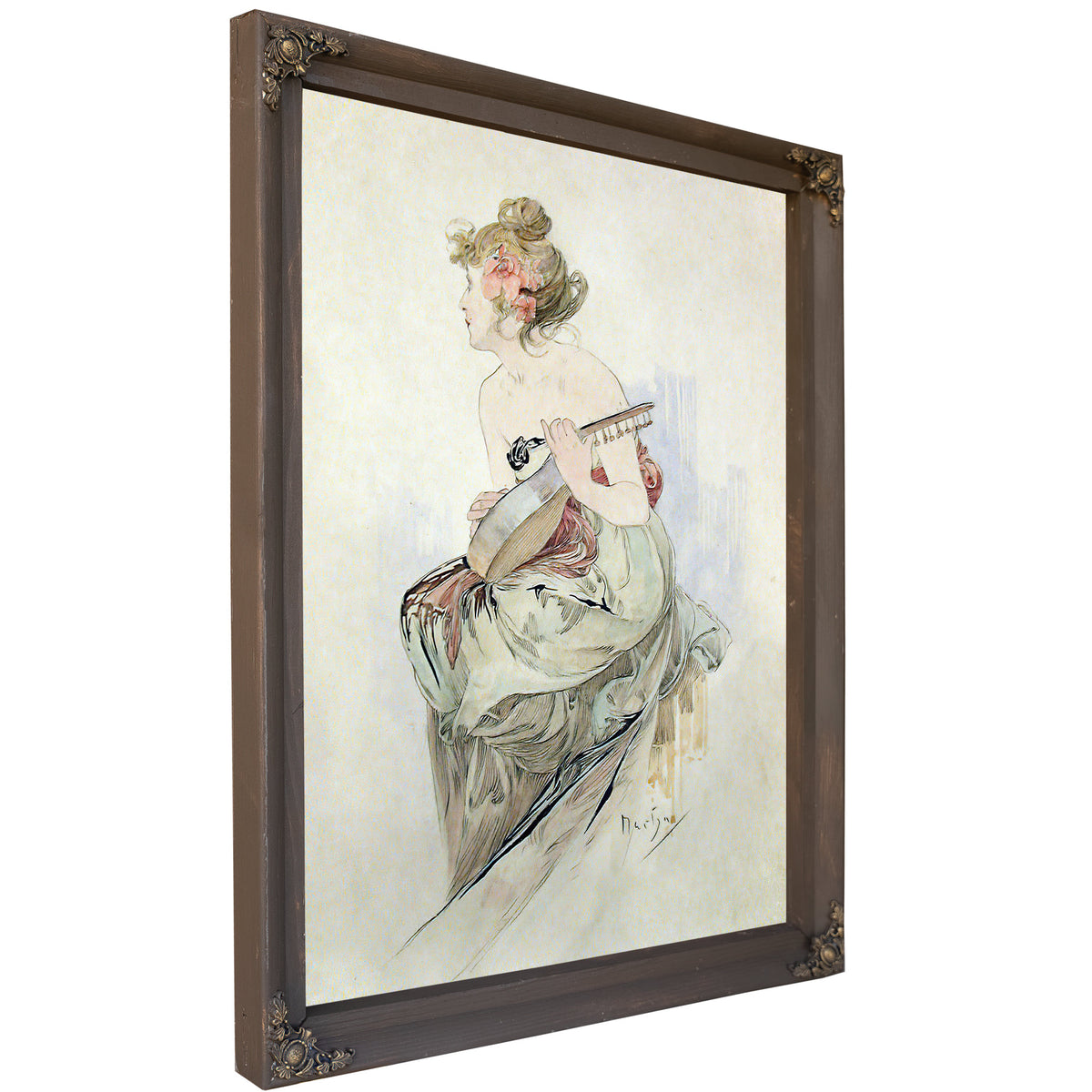 From Frontispiece le Pater By Alphonse Mucha