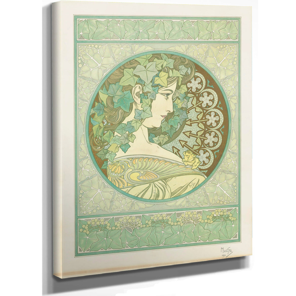 Ivy 1901 By Alphonse Mucha