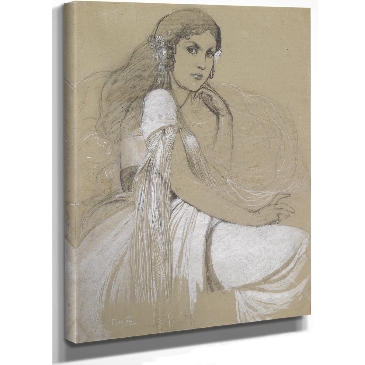 Jaroslava Muchova C 1920s By Alphonse Mucha