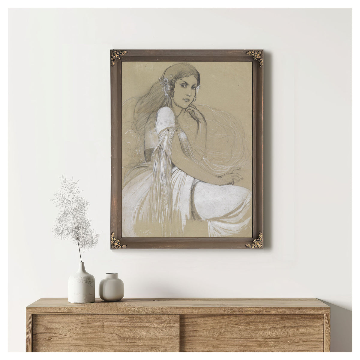 Jaroslava Muchova C 1920s By Alphonse Mucha