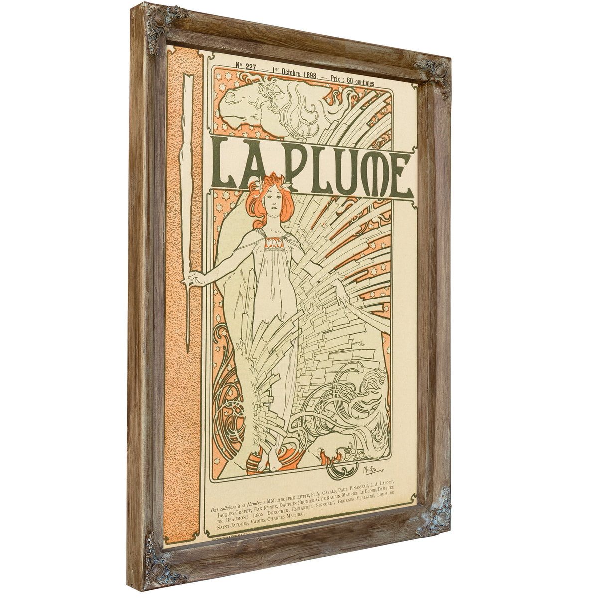La Plume By Alphonse Mucha