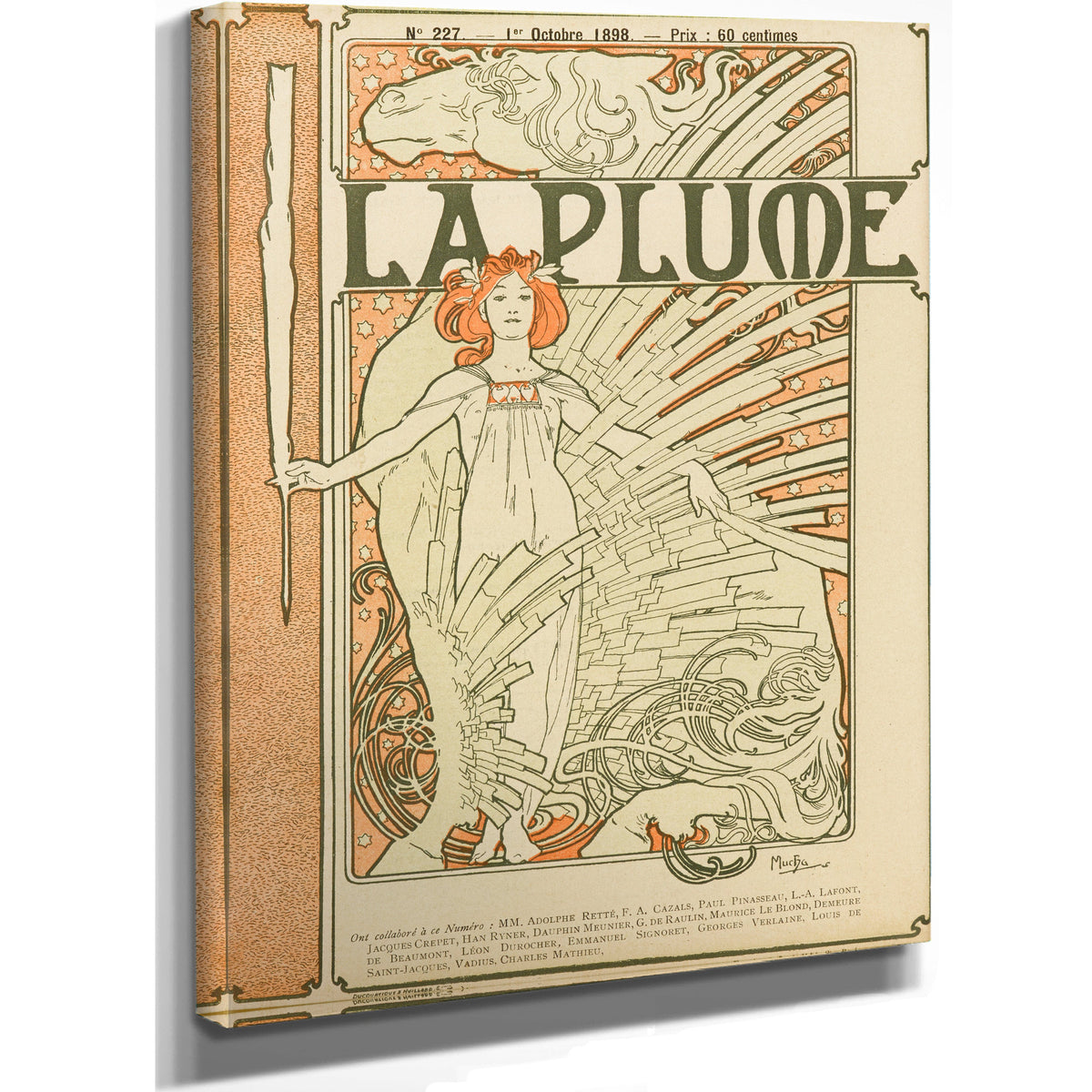 La Plume By Alphonse Mucha