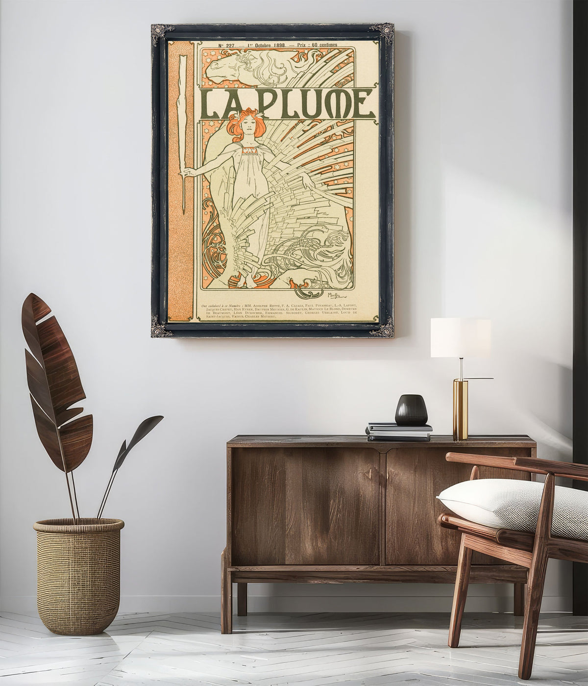 La Plume By Alphonse Mucha