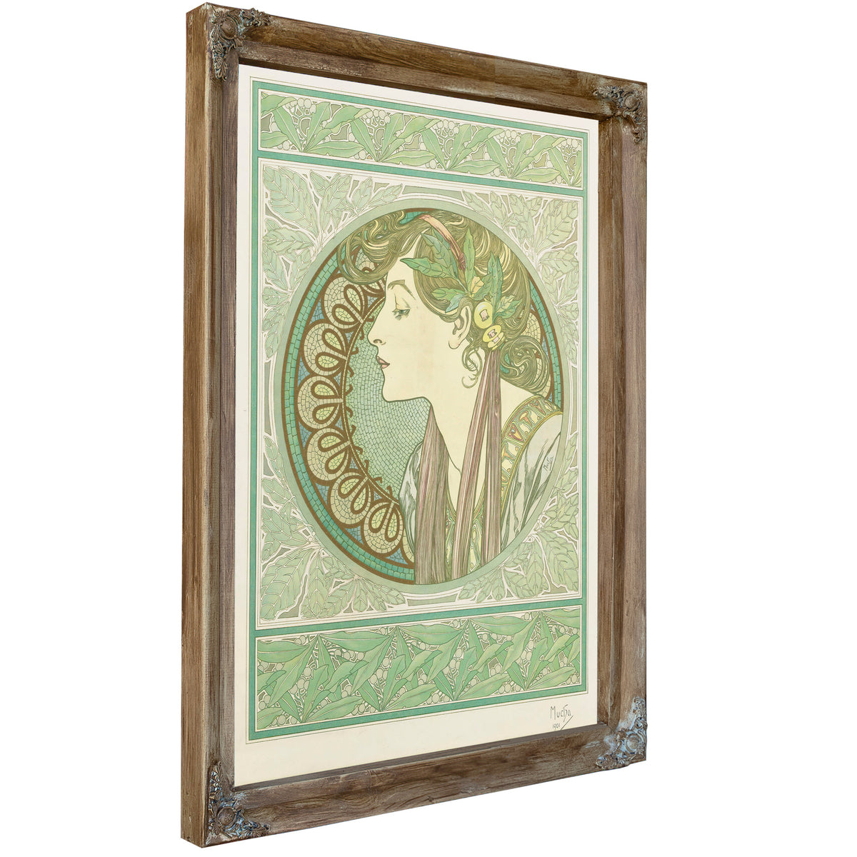 Laurel 1901 By Alphonse Mucha