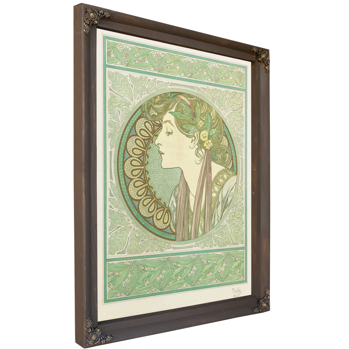 Laurel 1901 By Alphonse Mucha