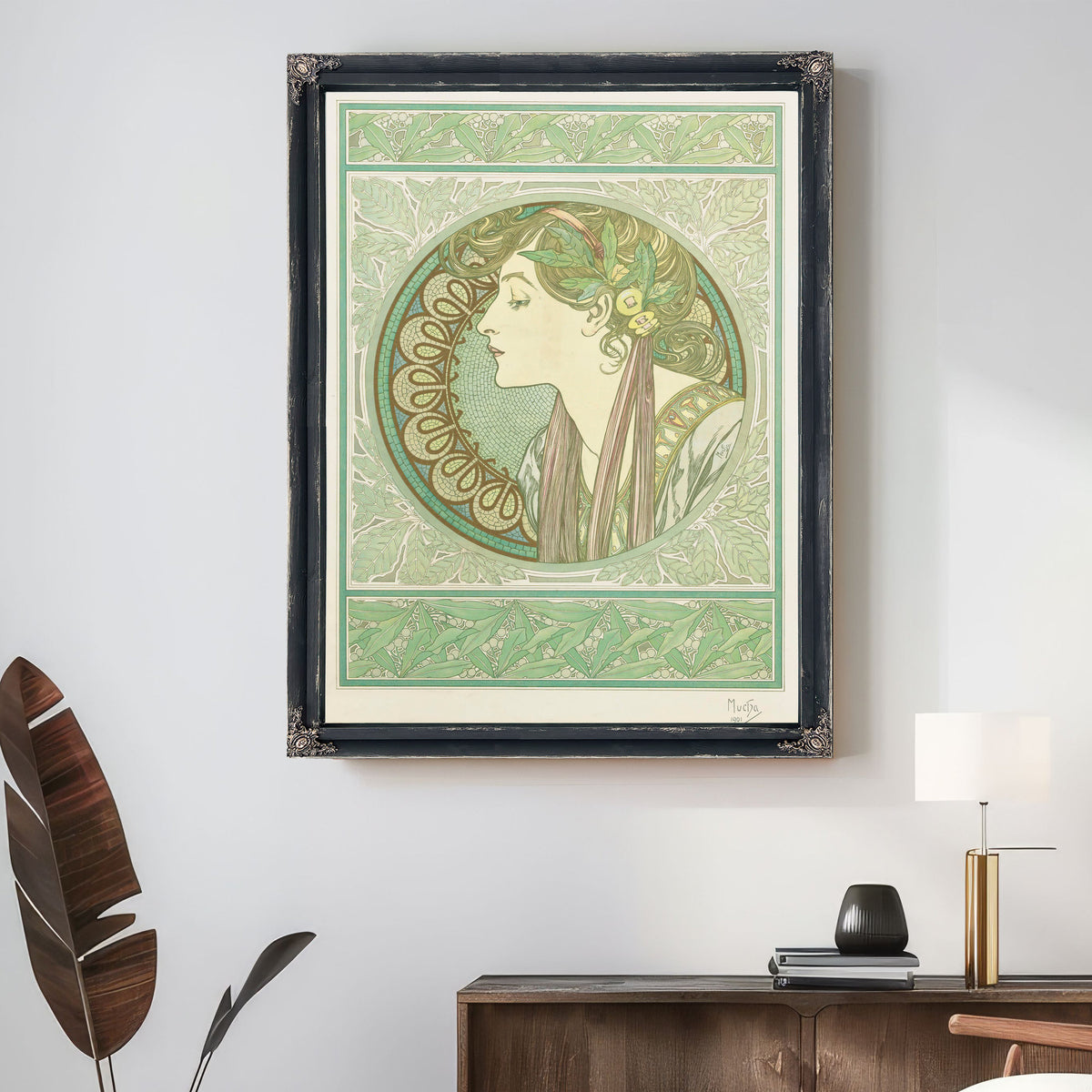Laurel 1901 By Alphonse Mucha