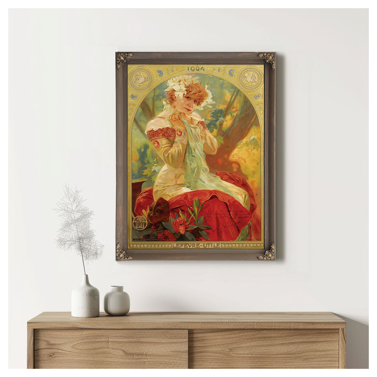 Lefevre Utile Sarah Bernhardt 1903 By Alphonse Mucha