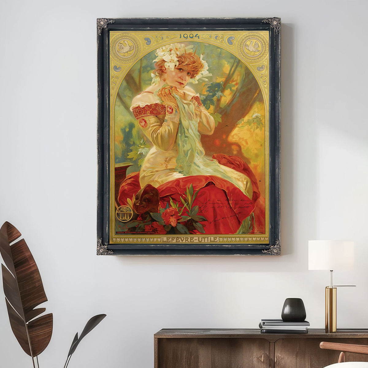 Lefevre Utile Sarah Bernhardt 1903 By Alphonse Mucha