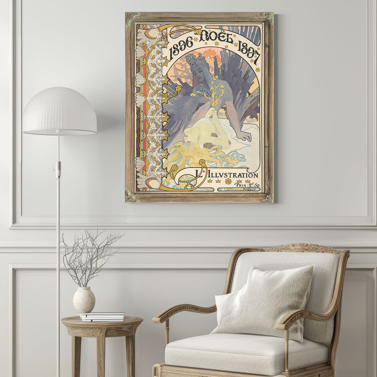 Lillustration Noel 1896 1896 By Alphonse Mucha